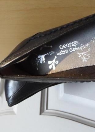 Новые фирменные кожаные туфли george ultra comfort4 фото