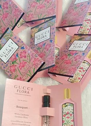 Gucci flora gorgeous gardenia💥edp оригінал мініатюра пробник mini spray 1,5 мл книжка3 фото