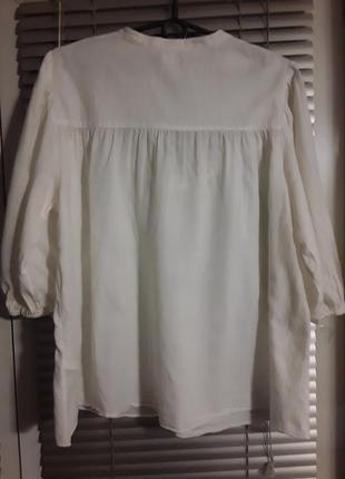 Блузка з ажурною кокеткою2 фото