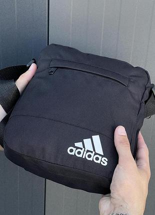 Чоловіча барсетка adidas чорна, сумка через плече адідас