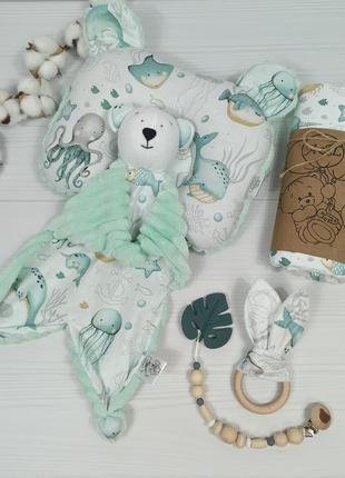 Подарунковий набір із 5 одиниць a.l.babybox морські мешканці