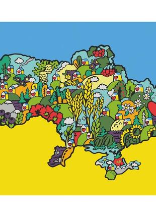 Картина по номерам цветущая украина 10590
