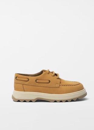 Кожаные топсайдеры/туфли для мальчика zara