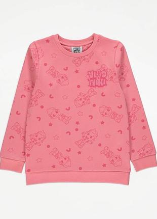 Світшот рожевий george 98/104, 104/110, 110/116, 116/122см