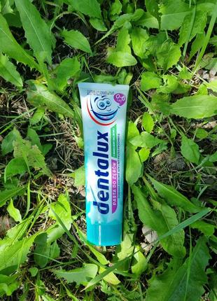 Детская зубная паста для детей в возрасте 7+ - dentalux со вкусом жвачки.без фтора.2 фото