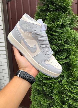 Р.36, 41  кроссовки  nike air jordan (серо/бежевые) ks 11291