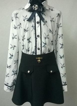 Блуза шкільна 128,134,140,146,152 р.