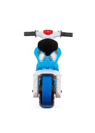 Каталка-беговел 'мотоцикл" технок 5781txk голубой музыкальный3 фото