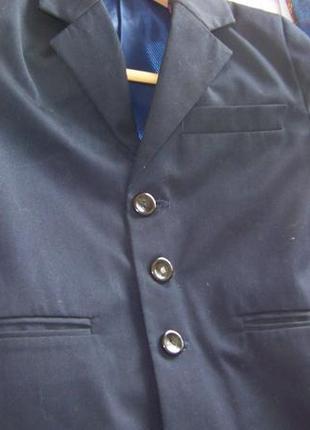 Пиджак синий школьный италия 2-3-4 класс на рост до 130 см3 фото