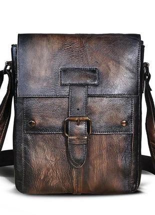 Мужская сумка через плечо коричневая bexhill on8571-2