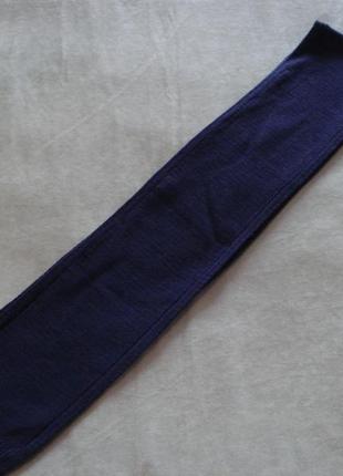 Шерстяной синий шарф2 фото