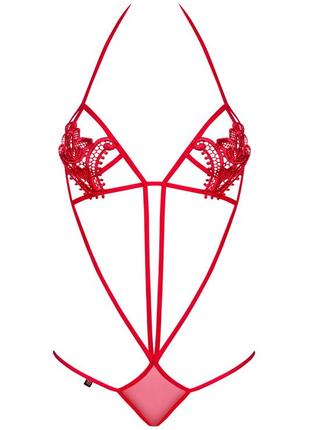 Luiza teddy red obsessive червоне боді4 фото