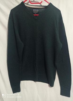 Р9. вовняний arlington extra fine lambswool пуловер темно-зелений шерсть ягнят вовна джемпер2 фото