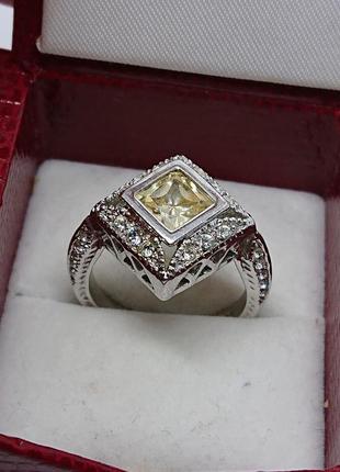 Каблучка з "камінцями" біжутерія, можлива посрібленя