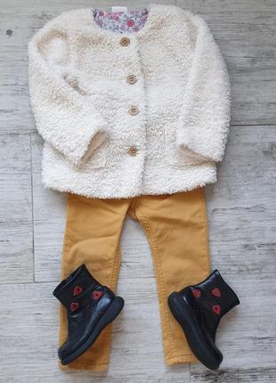 Кофта курточка під каракуль на дівчинку 1-1.5 роки1 фото