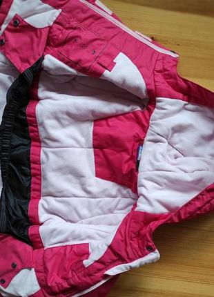 Комплект зимний комбинезон на девочку куртка полукомбинезон штаны со шлейками на шлейками lupilu5 фото