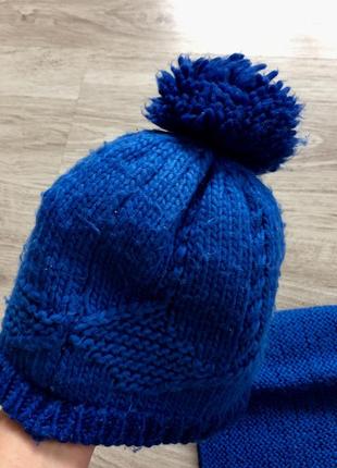 Зимовий комлект шапка +хомут4 фото