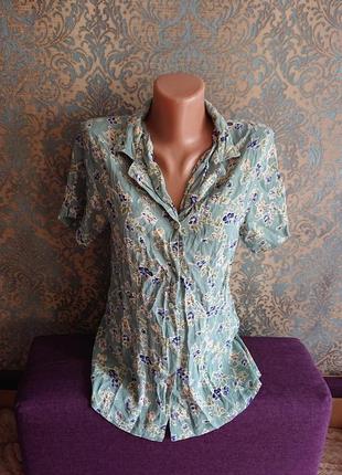 Красива блуза жіноча сорочка батник блузка віскоза р. 46/48