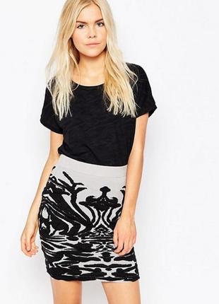 Крута бандажна спідниця принт ichi розмір m-l