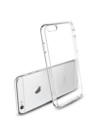 Чохол для iphone 6/6s прозорий з захистом роз'ємів