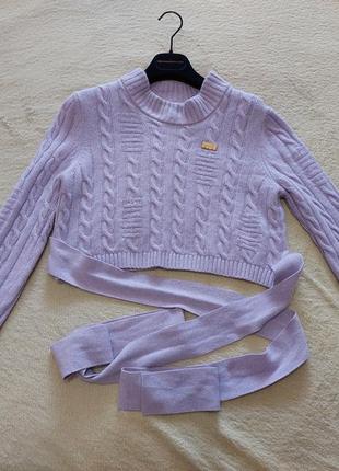 Джемпер свитер укороченный gcds. р. s2 фото