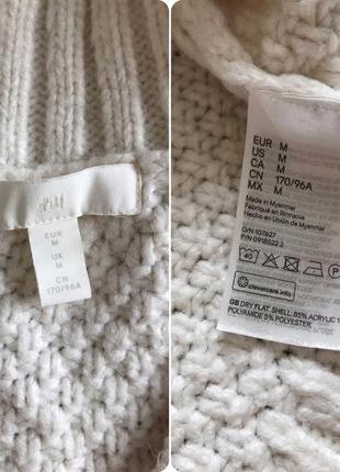 Жилет жилетка вязаний светр молочний білий трикотажне6 фото