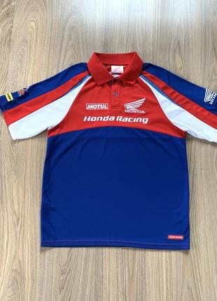 Мужская винтажная поло футболка honda racing polo