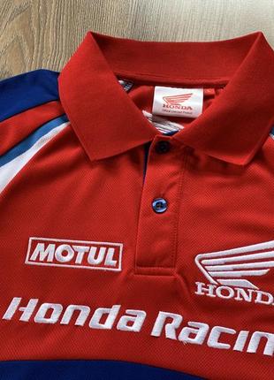 Чоловіча вінтажна футболка поло honda racing polo4 фото