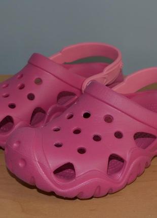 Розовые crocs для девочки (11) оригинал. в идеале.1 фото