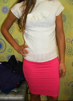 Гольф, светр білий рубчик