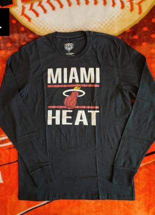 💯🏀 оригінал. лонгслив old time sport x nba miami heat.