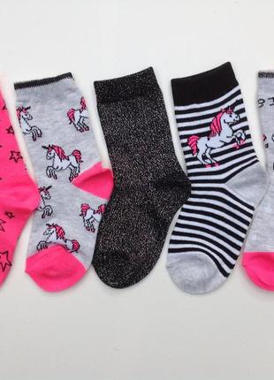 Шкарпетки носки для дівчинки единороги оригінал примарк primark