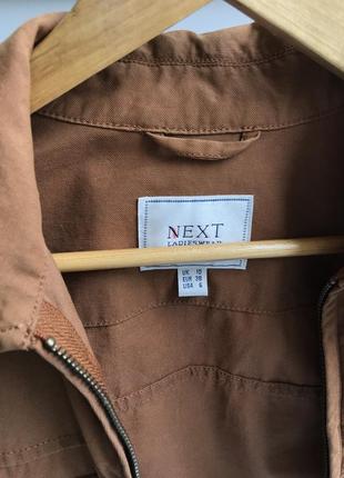 Терракотовый пиджак с накладными карманами от next8 фото