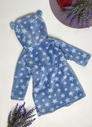 Теплий дитячий махровий халат з вушками4 фото