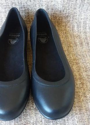 Туфли-балетки crocs grace flat р. 5  натур. кожа2 фото