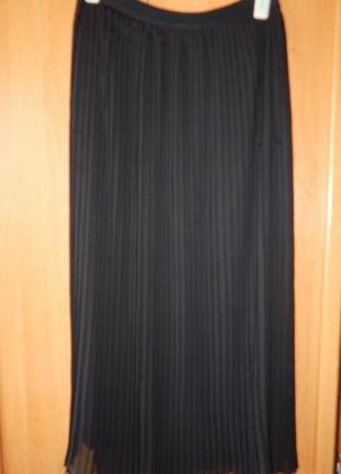 Шелковая плиссированная юбка1 фото