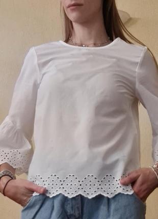 H&m блуза літня біла, нова3 фото