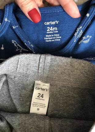 Carter’s комплект боди бодик и штаны 1,5-2 годика4 фото