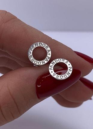 🇺🇦 серьги серебро 925° гвоздики на учатках, пандора, 0758.10р