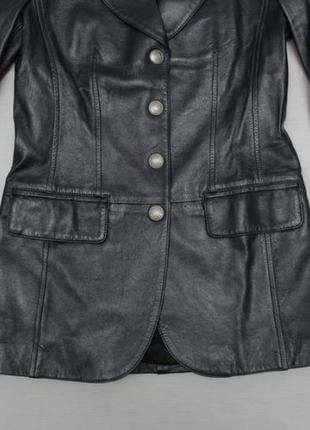 Шкіряна куртка-піджак rena lange жакет4 фото