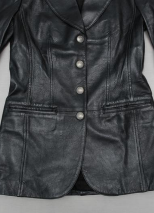 Шкіряна куртка-піджак rena lange жакет5 фото