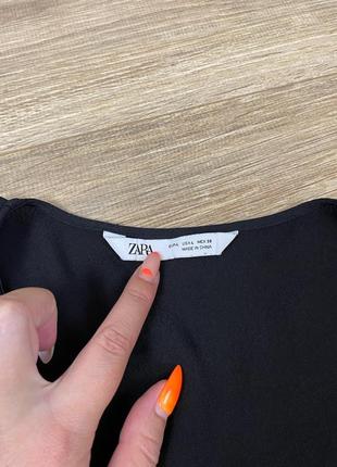 Zara із недавніх колекцій стильна плісерована шифонова блуза туніка 🔥6 фото