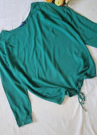 Блуза лонгслів реглан віскоза оверсайз