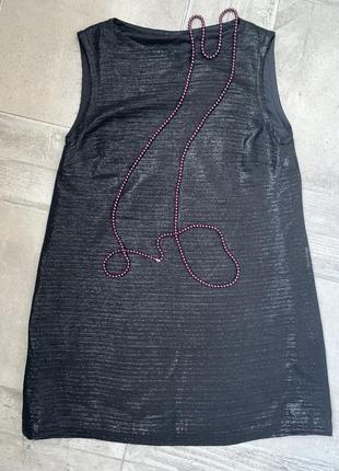 Плаття трапеція, сукня з люрексом5 фото