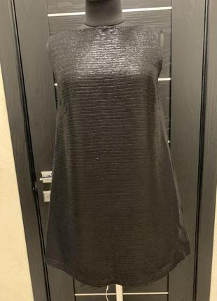 Плаття трапеція, сукня з люрексом10 фото