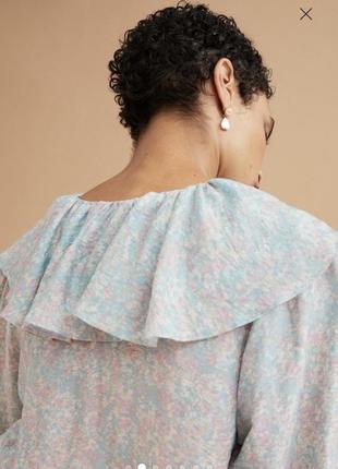 Блуза в квітковий принт квітковий принт3 фото