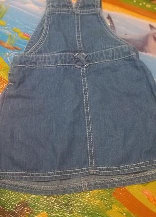 Джинсовий сарафан 86 12/18міс 2
