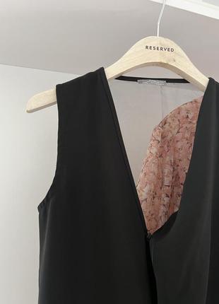 Нарядная блузка с кожаными вставками zara2 фото