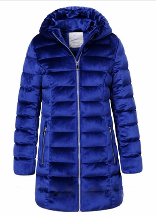 Куртка холодна осінь-зима для дівчинки, glo-story, 140-146, синій