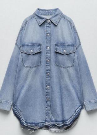 Джинсова сорочка zara
